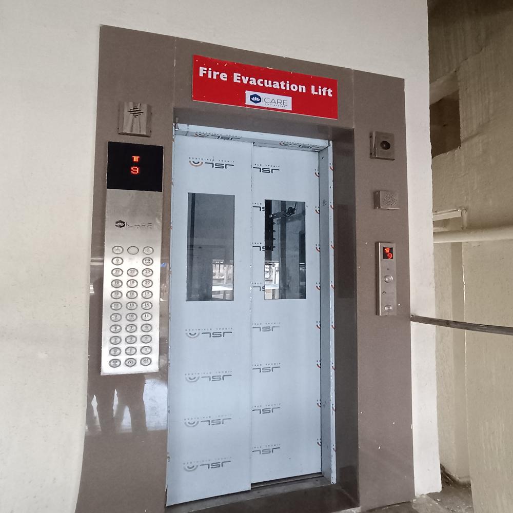 Evacuation Lift - Car Dimension: As Per Is 14665 Standards
