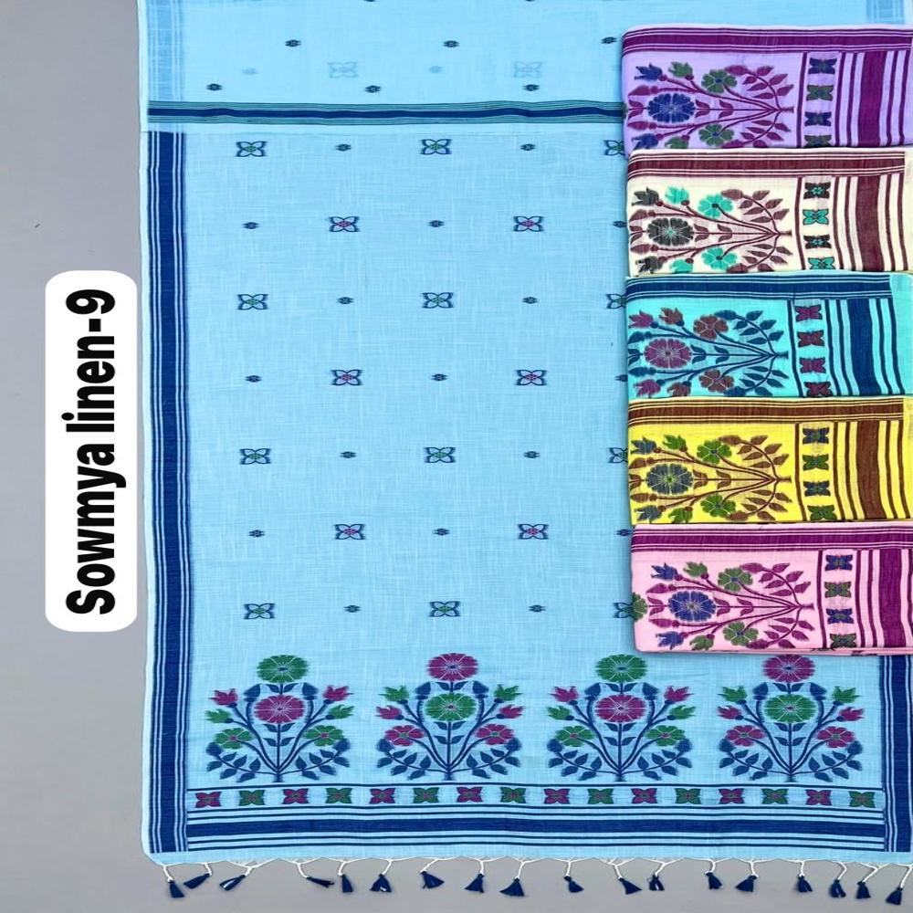 PREMIUM LINEN WEAVING SAREES