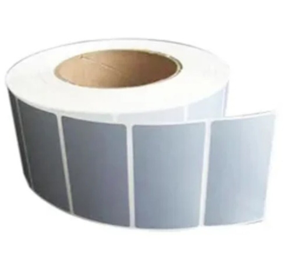 Silver Polyester Barcode Label