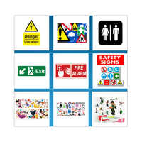 Safety Sign And Sticker - Self-adhesive Vinyl/pvc, 200x300mm, Multicolor, Uv Resistant Ink, Waterproof, Chemical Resistant, Iso Osha Compliant, Gloss/matte Finish