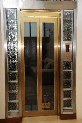 Golden Color Passenger Lift