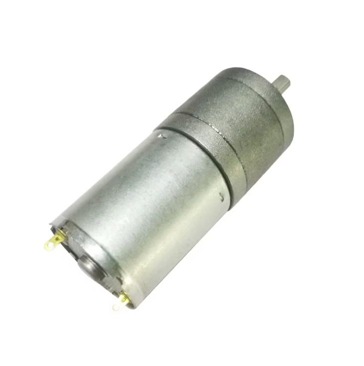Factory Supply Brush DC Micro Gear Motor 370 Round Diameter 25mm Gearbox Reduction for Cosmetic Instrument