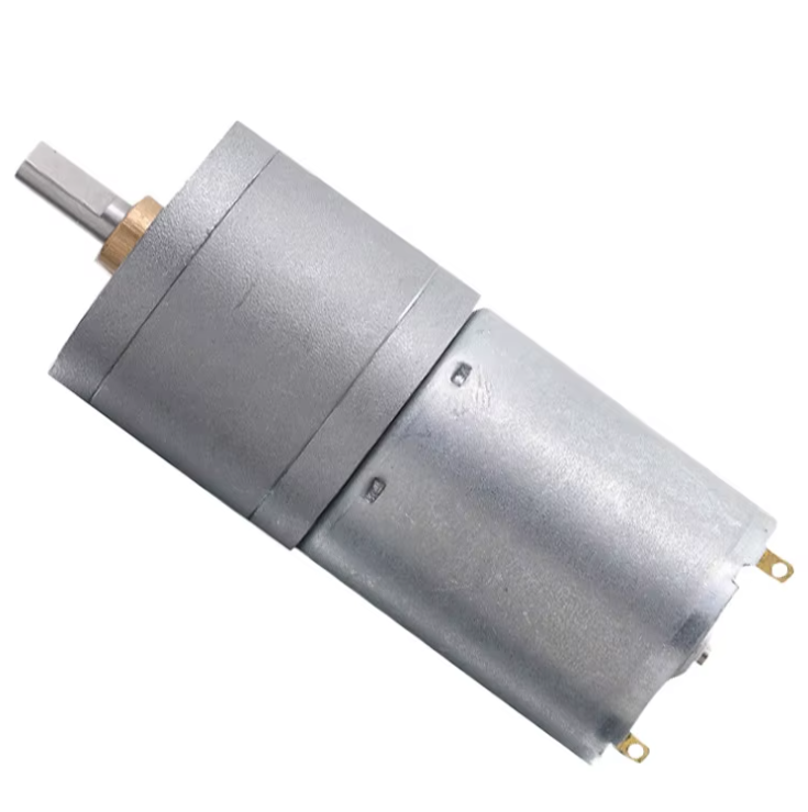 Factory Supply Brush DC Micro Gear Motor 370 Round Diameter 25mm Gearbox Reduction for Cosmetic Instrument