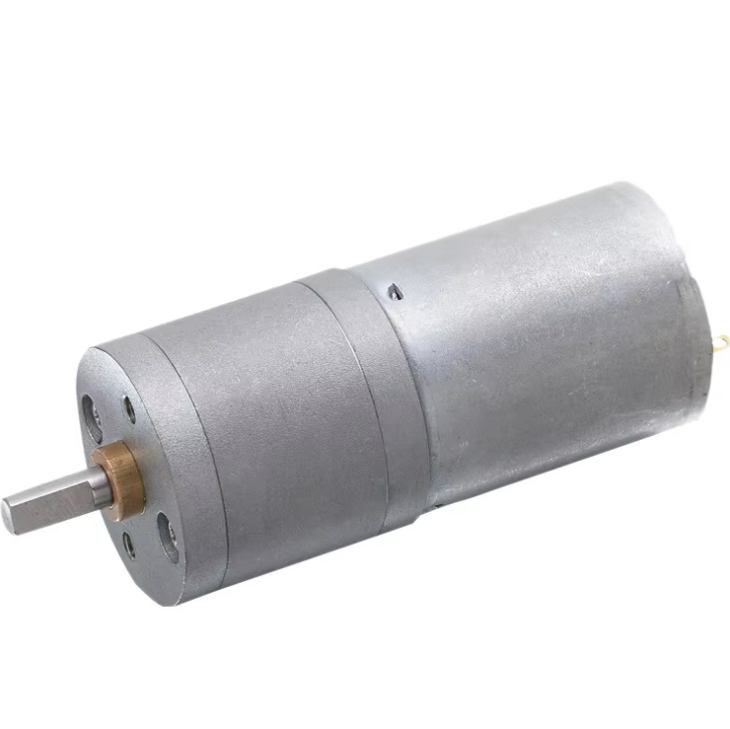 Factory Supply Brush DC Micro Gear Motor 370 Round Diameter 25mm Gearbox Reduction for Cosmetic Instrument