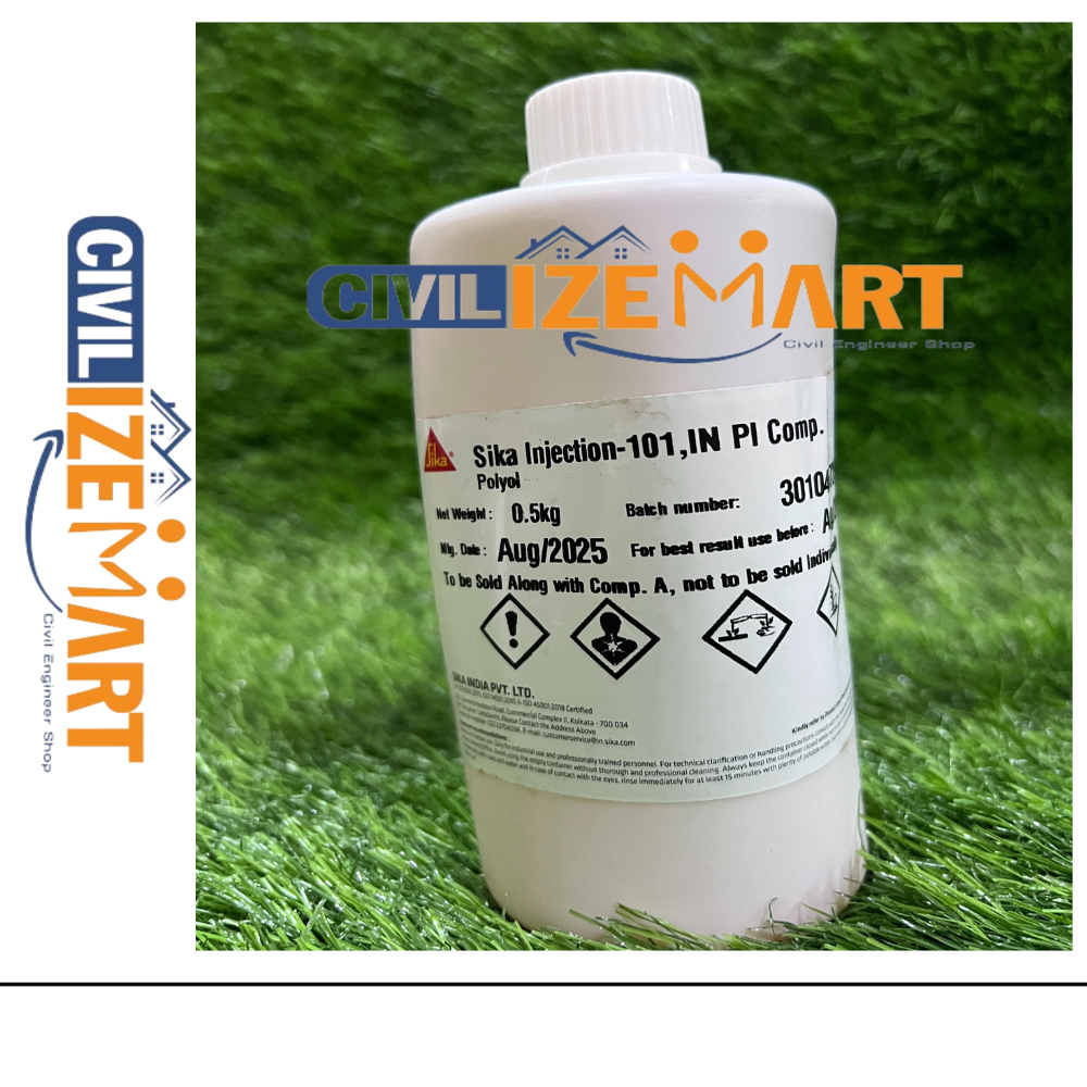 Sika Injection 101 In (polyrethane Injection) 5kgs,liquid at 5310.00 ...