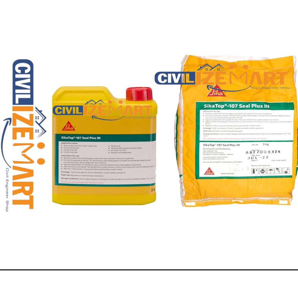 SIKA TOP SEAL 107 A 20kg + B 5kg (GREY) set WATERPROOFING CEMENT