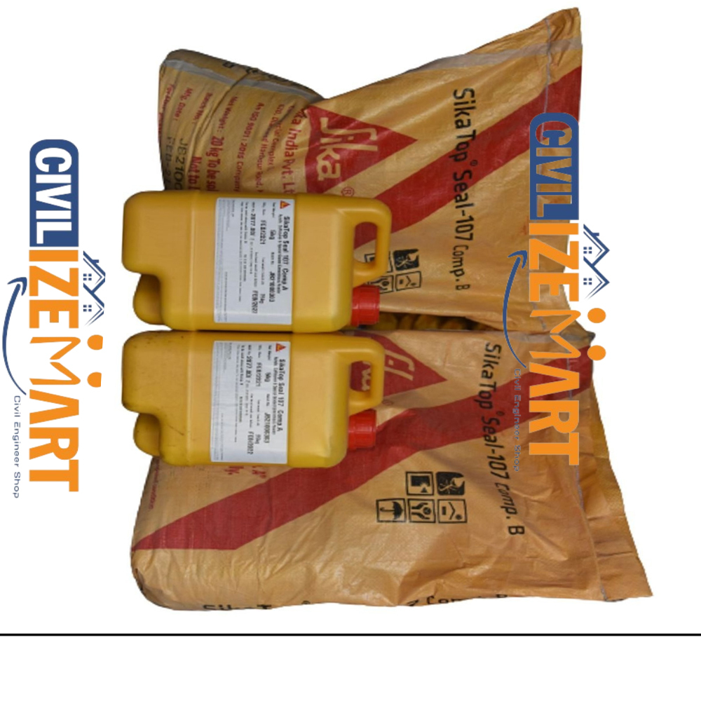SikaTop 107 Seal Plus IN, High performance liquid waterproofing coating, easy to use, for interior a