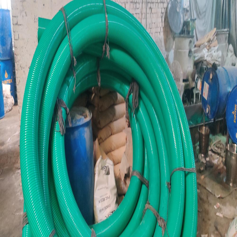 Pvc Suction Hose Pipe - Color: Green