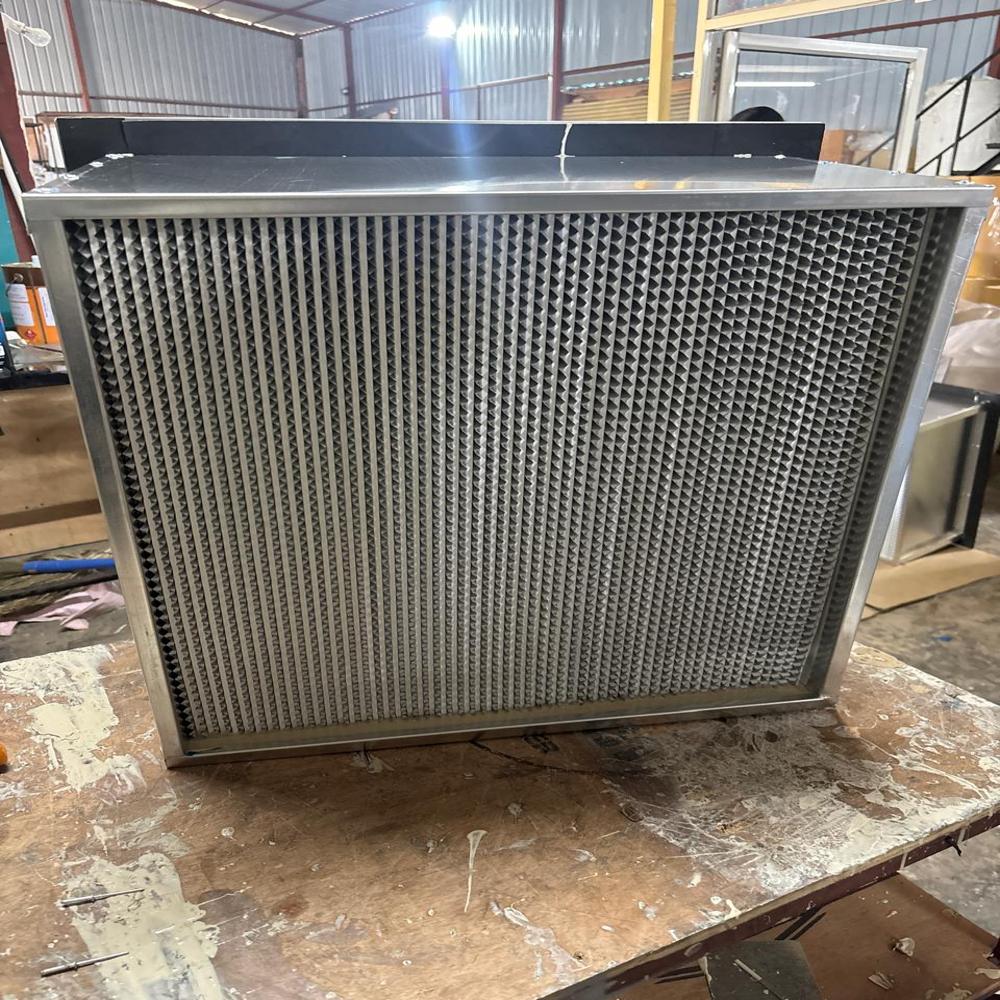 High Temperature Hepa Filter - Aluminum Mesh And Fiberglass, 0.3 Micron Filtration, Easy Installation And Maintenance, Industrial Air Filtration Solution