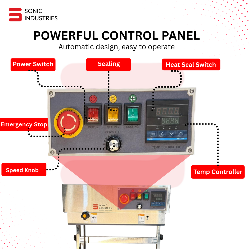 FR-900 Band sealing Machine SS Eco Vertical