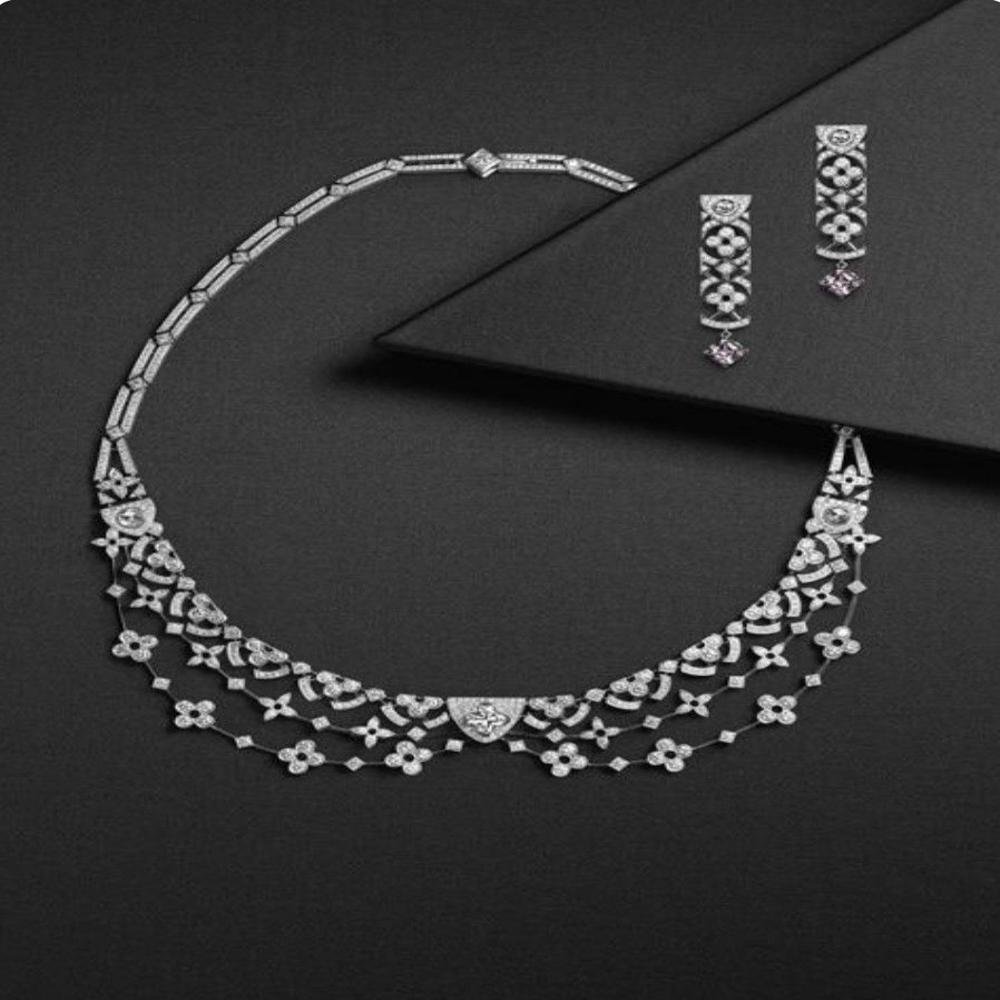 Designer Diamond Necklace for Wedding