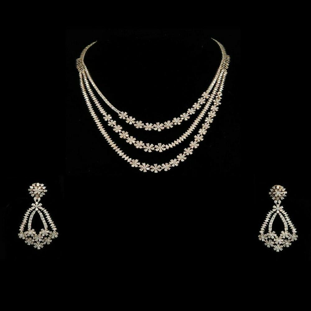 Designer Diamond Necklace for Wedding