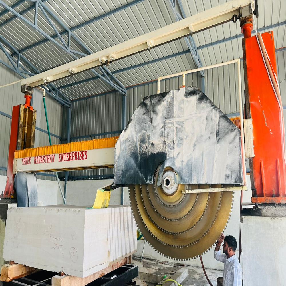 Single And Multi Two Pillar Multi Blade Block Cutter - Feature: High Efficiency