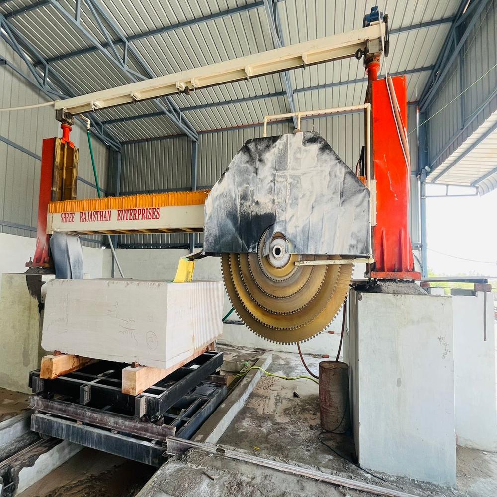 Single And Multi Two Pillar Multi Blade Block Cutter - Feature: High Efficiency