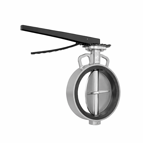 Rubber Lined Wafer Type Butterfly Valve Handle Type