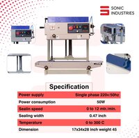 FR-900 Band sealing Machine SS Eco Vertical With Nitrogen
