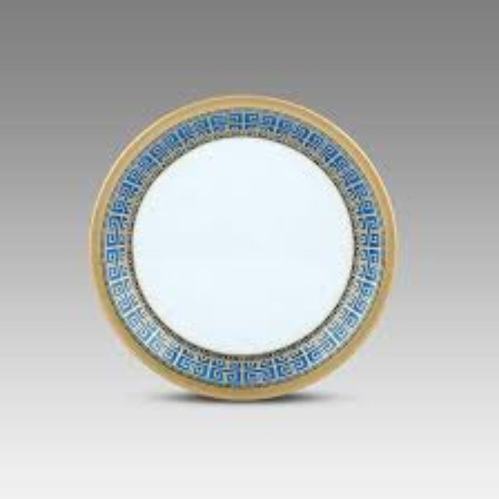 Melamine Gold Fret Dinner Plate
