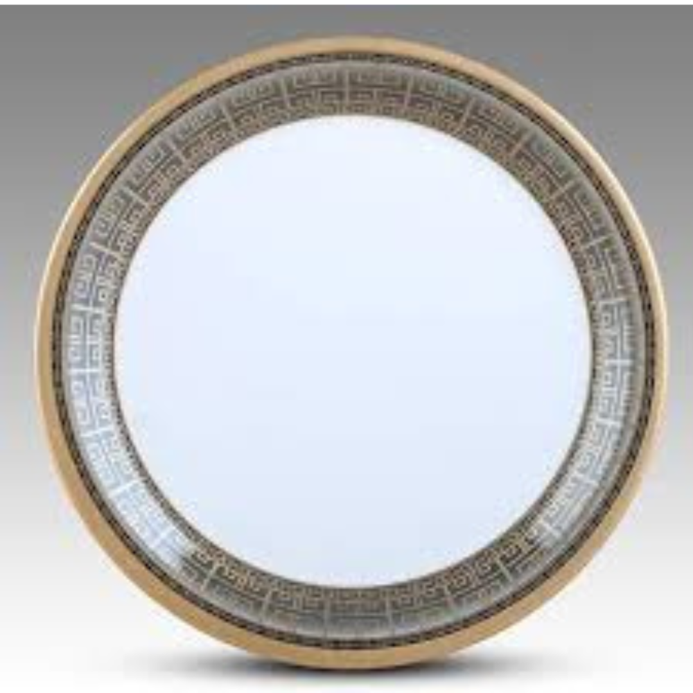 Melamine Gold Fret Dinner Plate