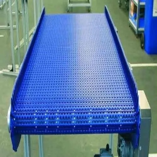 Modular Plastic Belt Conveyor - Color: Off White