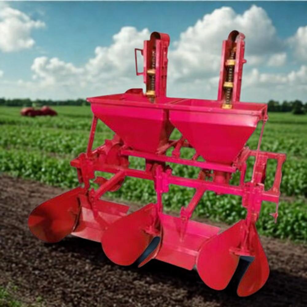 2 Row Sugarcane Bud Planter - Color: Red