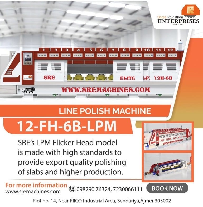 Line Polish Machine Flicker Head - Color: White & Red