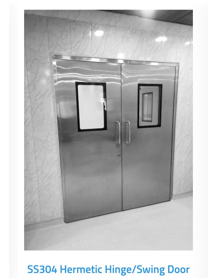 Hospital Sliding Door - Stainless Steel Ss-304, 2100mm Height, 1200mm Width - Durable And Secure Design
