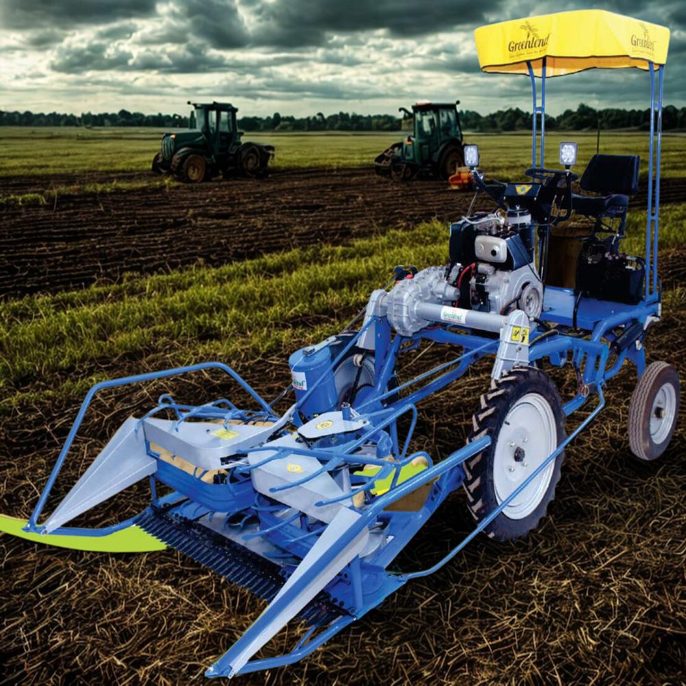 Self-propelled Reaper Binder - Color: Blue And White