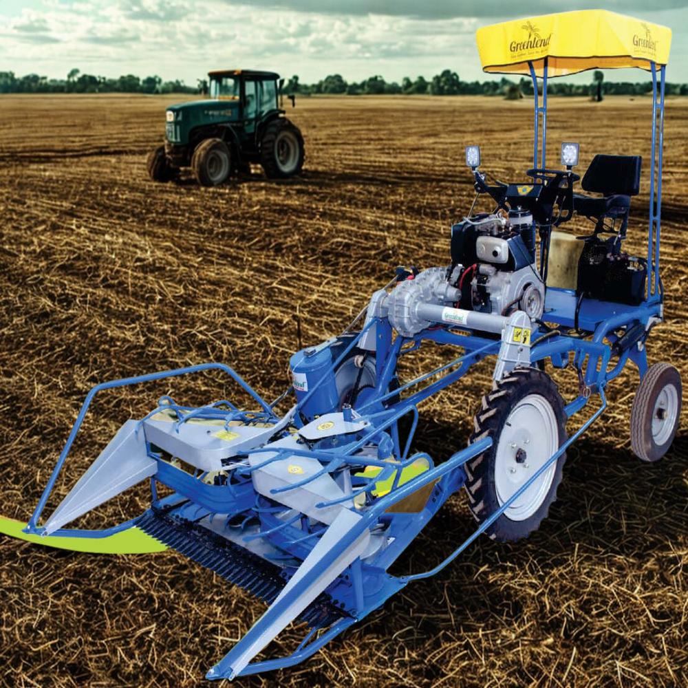 Self-propelled Reaper Binder - Color: Blue And White
