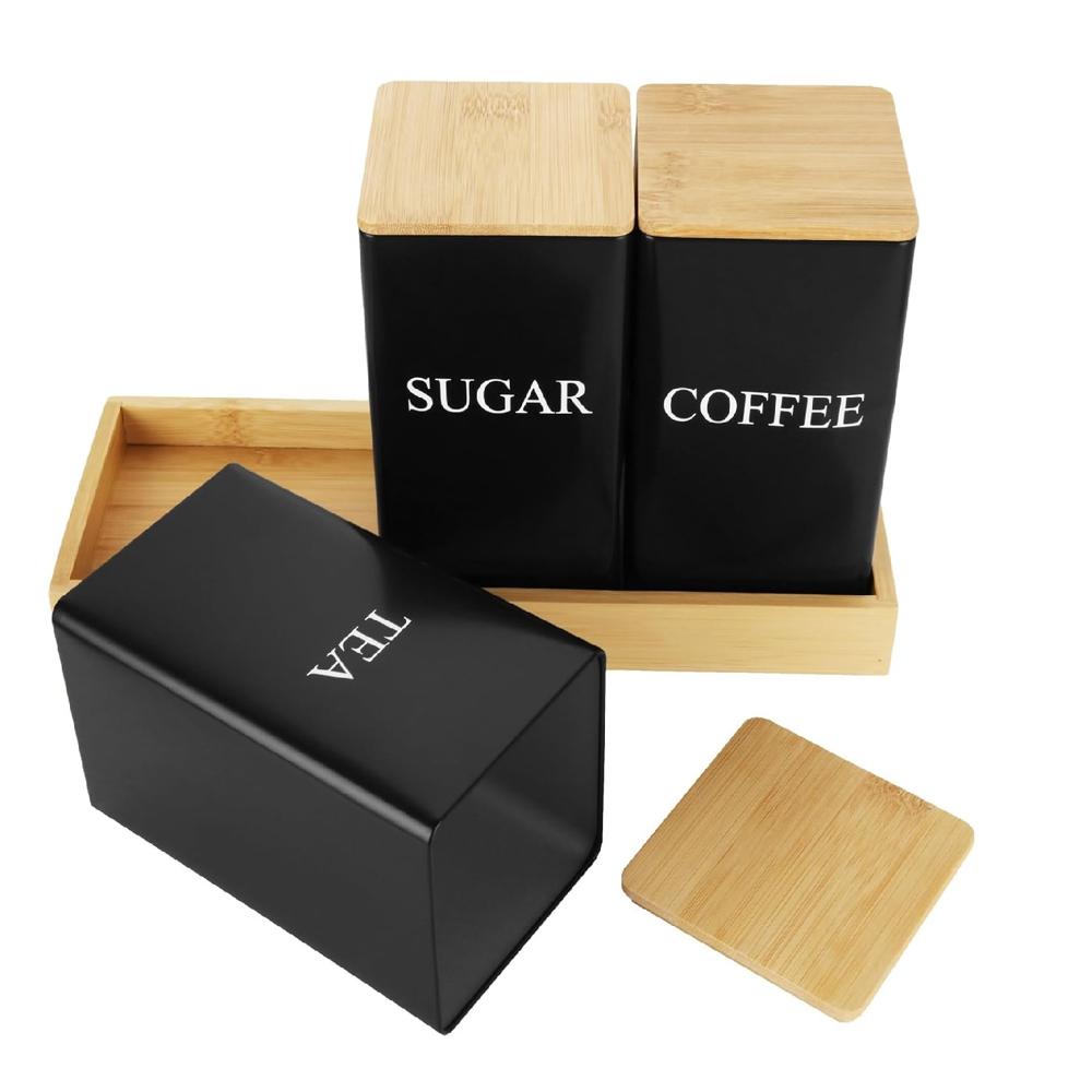 Tea Sugar & Coffee Jar Container 