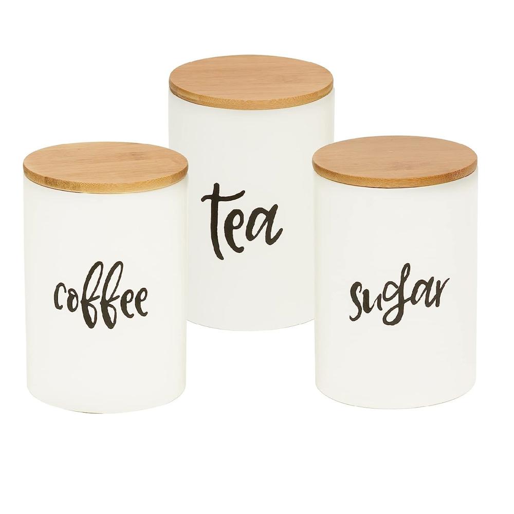 Tea Sugar & Coffee Jar Container