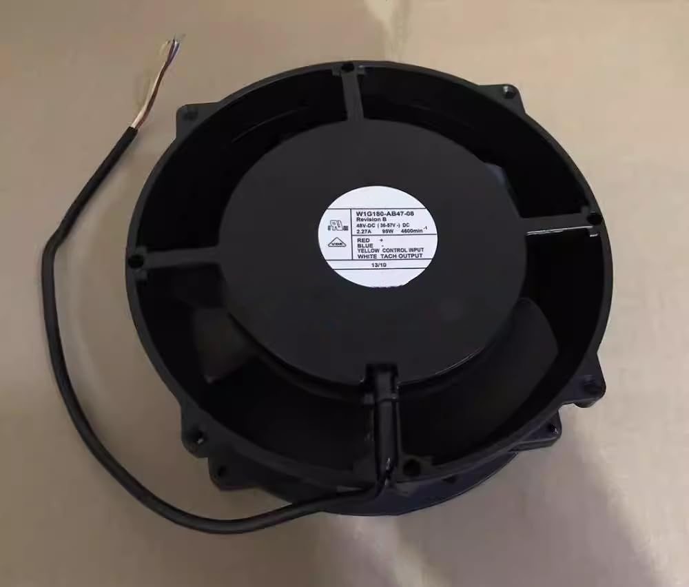 EBMPAPST W1G180-AB47-08 48V DC 2.27A 95W 20070mm 4-Wire Ball Bearing Industrial Inverter Axial Cooling Fan