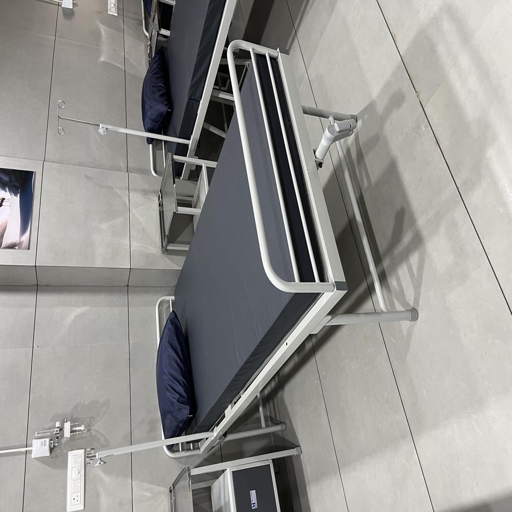 Semi Fowler Bed - Mild Steel Frame, 3x6 Feet | High-density Foam Mattress, Sleek White Color, Easy Installation
