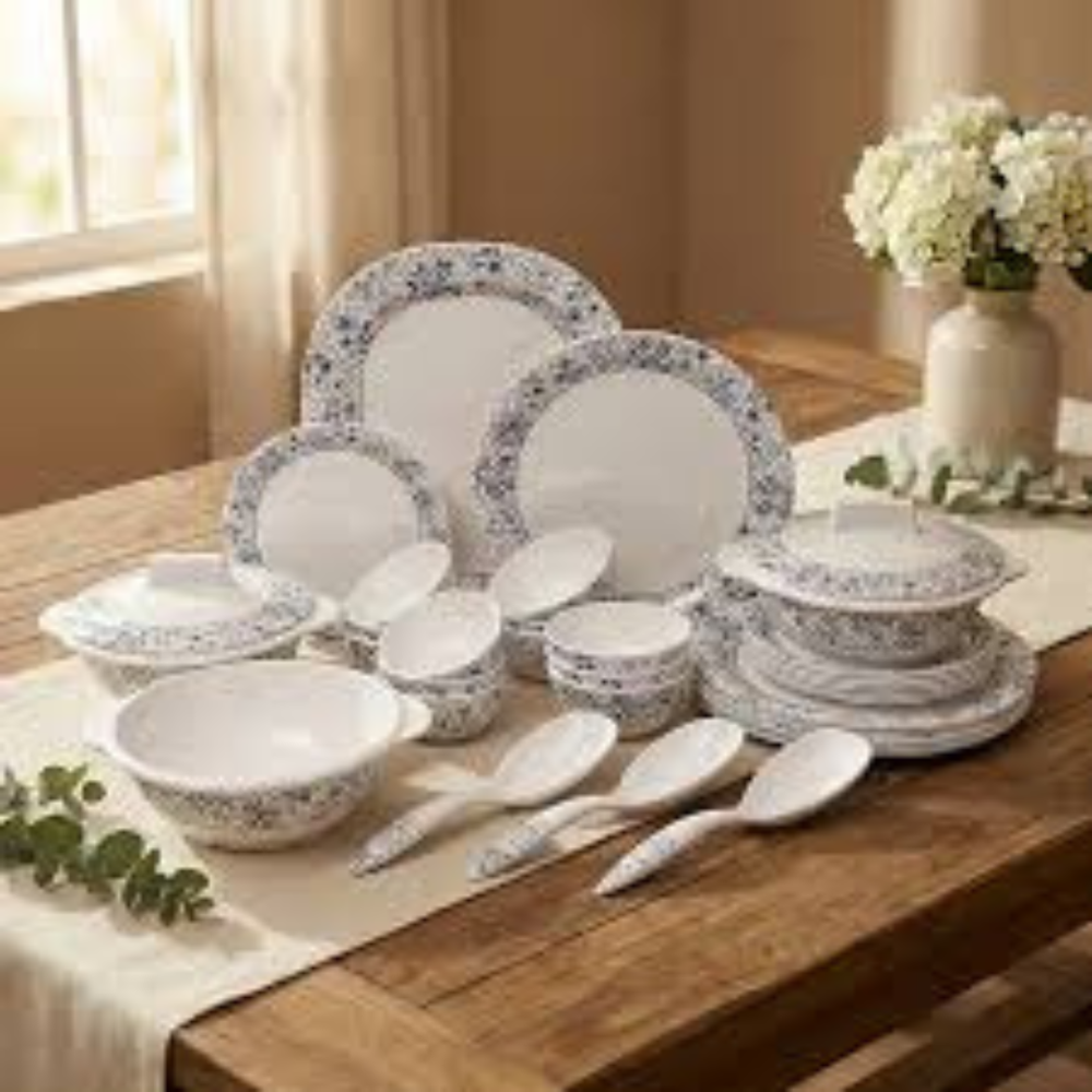 white melamine dinner plate