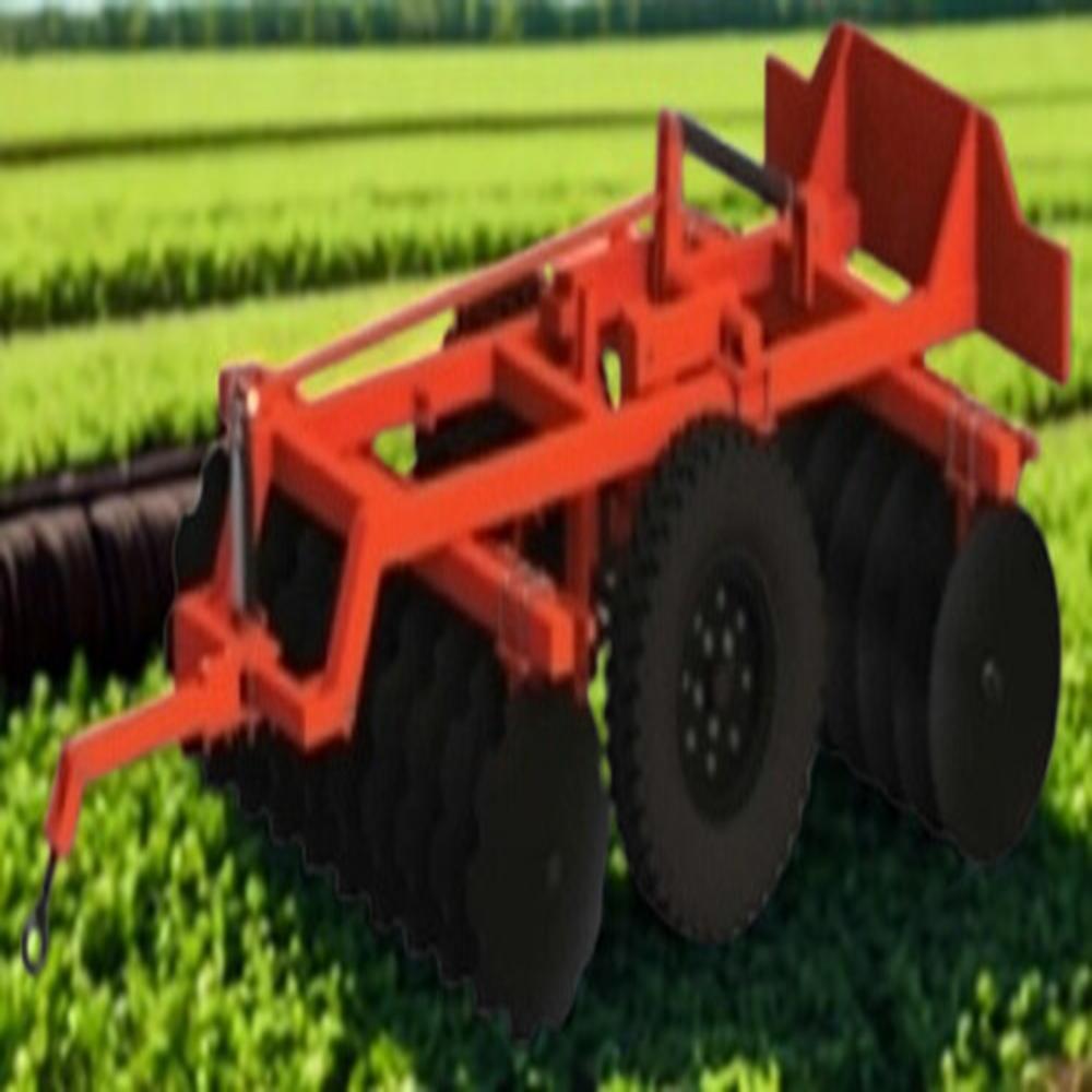 Center Tyre Disc Harrow - Color: Red