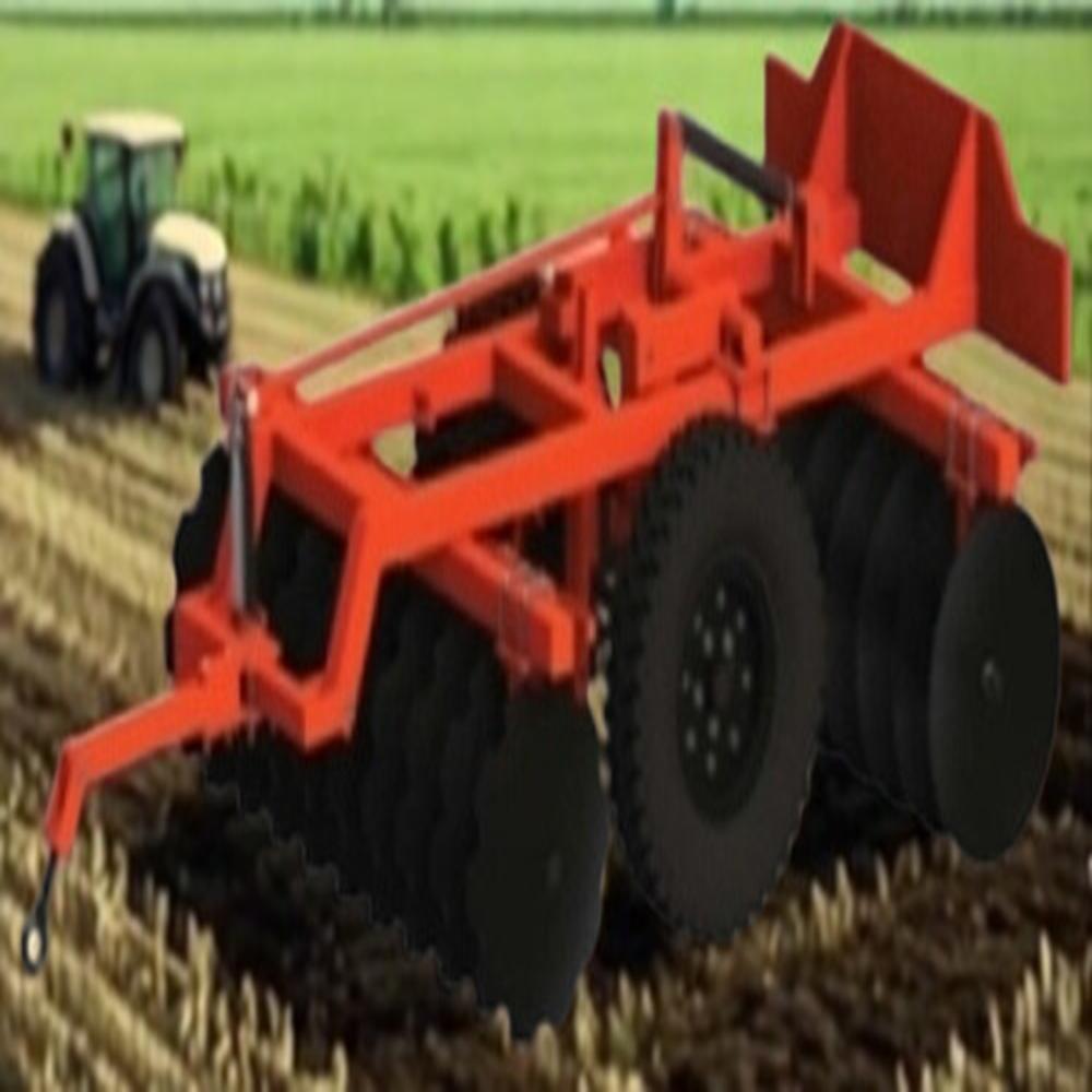 Center Tyre Disc Harrow - Color: Red
