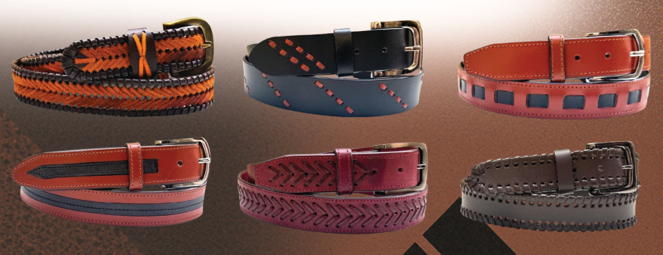 ZA-094 Braided Fancy Leather Belt