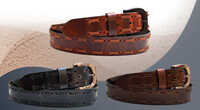 Za-093 Braided Crunch Leather Belt