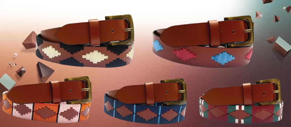 ZA-088 Grain Leather Polo Finsih Belt