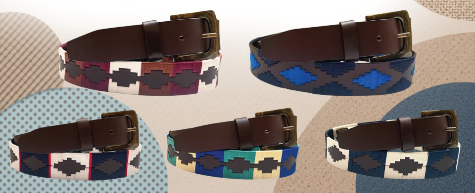 ZA-087 Grain Leather Polo Finsih Belt