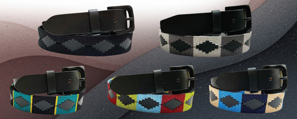 ZA-084 Grain Leather Polo Finsih Belt