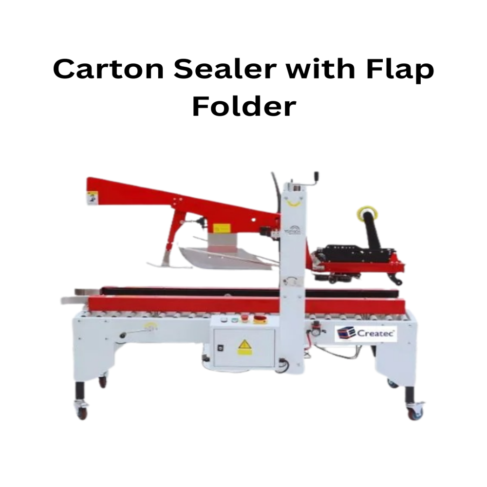 Flap Folder With Carton Sealing Machine