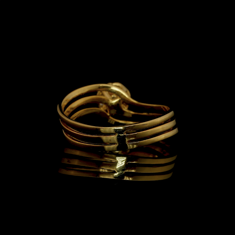 14K  Lab Grown Diamond Rose Gold Designer Ring