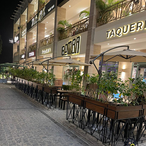 Outdoor Side Pole Umbrella