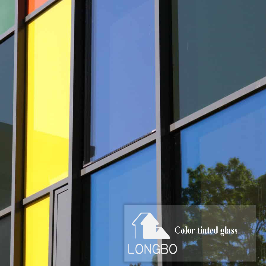 3mm-12mm Color Tinted Glass with Bronze, Grey, Green,Blue,Black Colors Optional