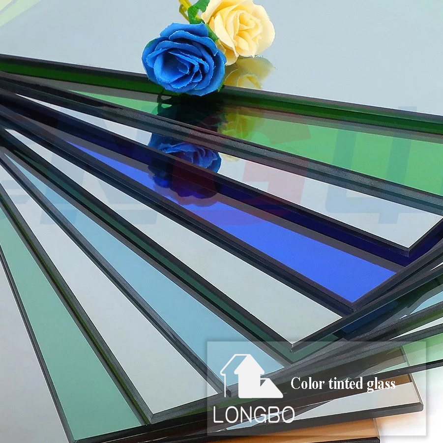 3mm-12mm Color Tinted Glass with Bronze, Grey, Green,Blue,Black Colors Optional