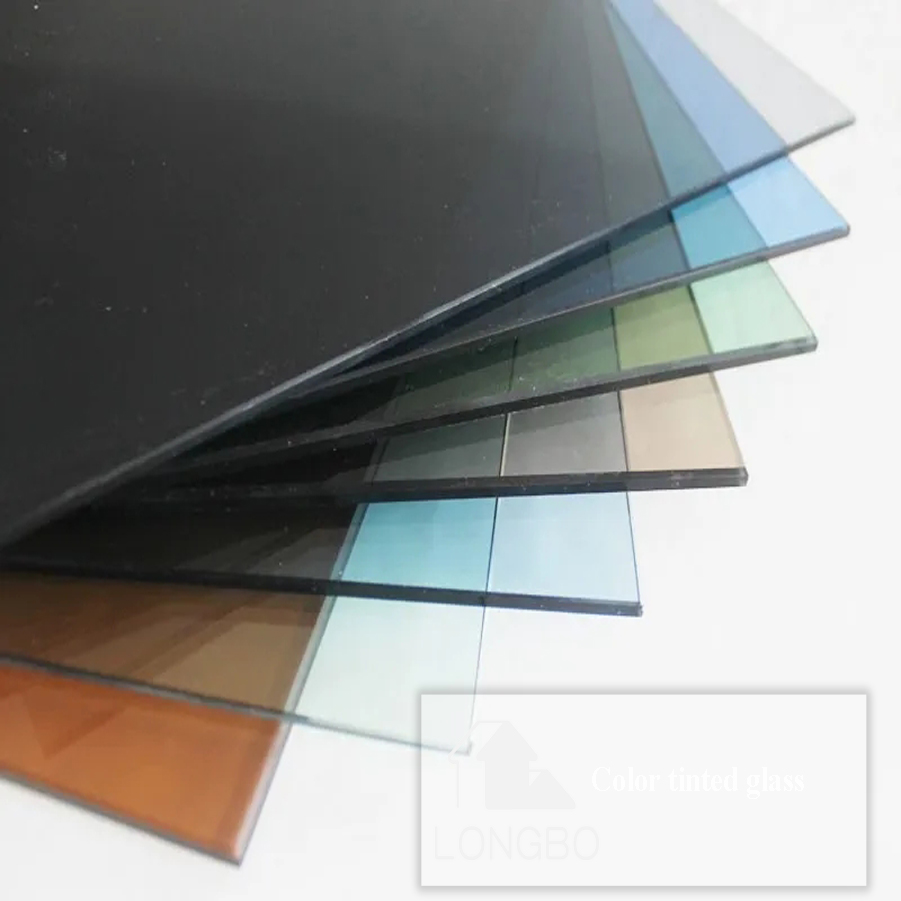 3mm-12mm Color Tinted Glass with Bronze, Grey, Green,Blue,Black Colors Optional