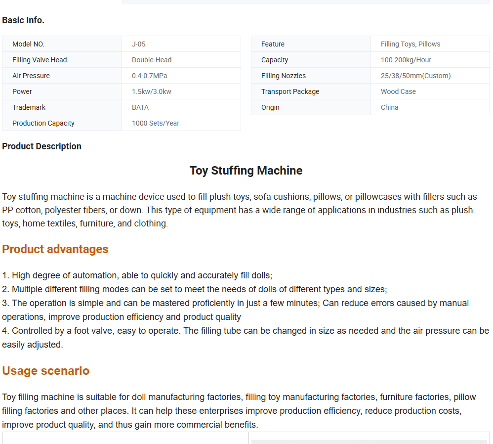 Plush Toy Stuffing Machine Cotton Fiber Doll Making and Teddy Bear Filling Machines for Stuffed Toys Animal