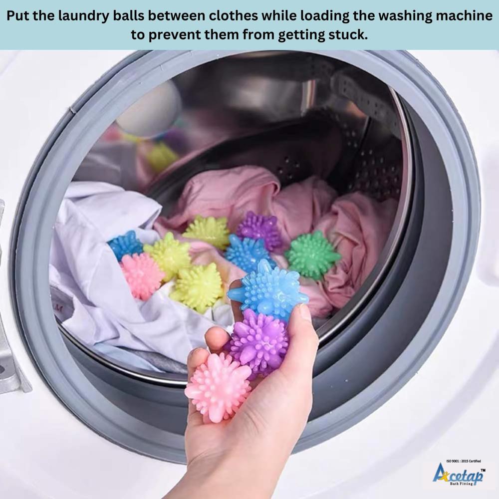 Acetap Washing Machine Cleaner Balls, Reusable Scrubbing Laundry Balls