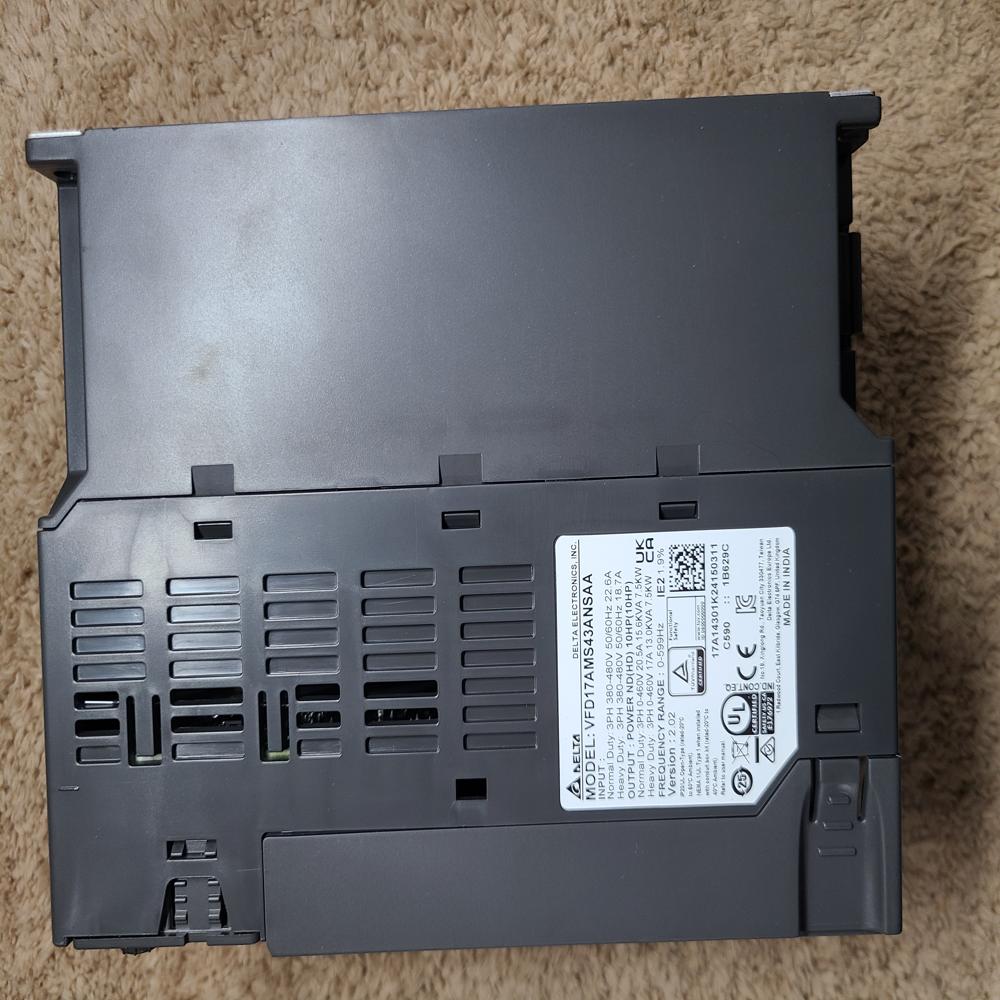 VFD17AMS43ANSAA Delta 3-Phase AC Drive, 7.5 kW / 10 HP