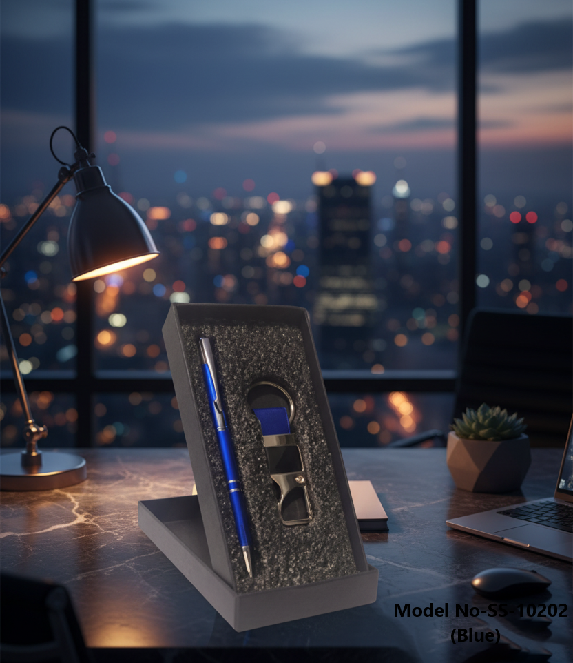 Metal Pen And Keychain 2 in 1 Combo Gift Set (SS-10202)